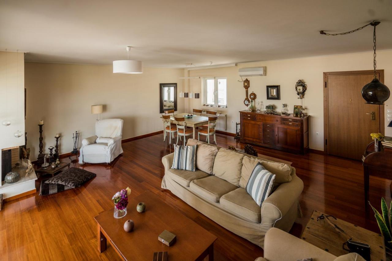 Family Getaway, Spacious And Luxurious, Sea View, Terrace, Next To Voula Beach, 20Min From Center Athen Exterior foto